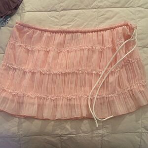Pink Ruffled Women's edikted Skirt